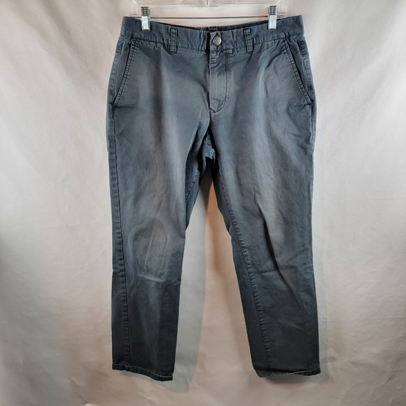 Bonobos Pants Mens 33x30 Grey Chino Khaki Slim Basic Normcore Classiccore Work - Picture 1 of 9